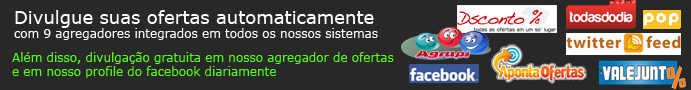 Veja todos os agregadores de ofertas integrados em nossos sistemas de compras coletivas