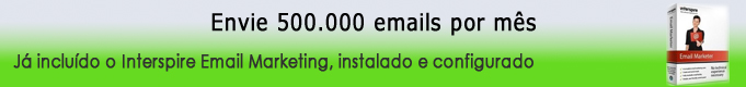 Plano de email marketing. Envie 500.000 emails através do Interspire Email Marketing.