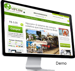 Sistema de compra coletiva Vipcom+