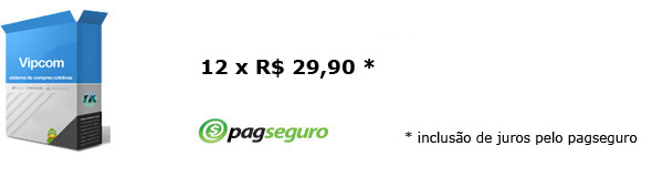 Sistema de compra coletiva Vipcom com todo suporte de nossa equipe. Instalação em até 2 horas após a aprovação do pagamento