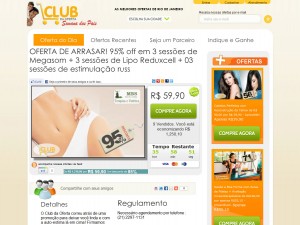 Site de compra coletiva Club da Oferta