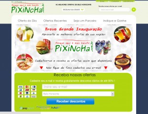 Site de compra coletiva Pixincha