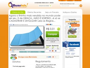 Site de compra coletiva Qmarmelada